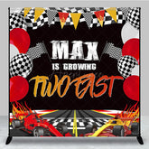 Aperturee - Aperturee Growing Two Fast Racer Game Custom Birthday Backdrop