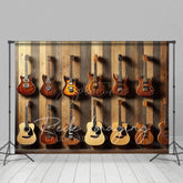 Aperturee - Aperturee Guitar Collection Wooden Wall Photography Backdrop