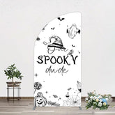 Aperturee - Aperturee Halloween One Spooky Dude Birthday Half Moon Arch Backdrop