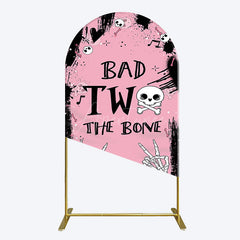 Aperturee - Aperturee Halloween Pink Ghost Bad Two The Bone Arch Backdrop