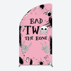 Aperturee - Aperturee Halloween Pink Ghost Bad Two The Bone Half Moon Arch Backdrop