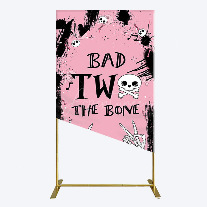 Aperturee - Aperturee Halloween Pink Ghost Bad Two The Bone Rectangle Backdrop