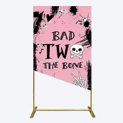 Aperturee - Aperturee Halloween Pink Ghost Bad Two The Bone Rectangle Backdrop