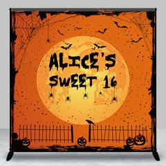 Aperturee - Aperturee Halloween Vibe Moon Night Custom Sweet 16 Backdrop