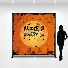 Aperturee - Aperturee Halloween Vibe Moon Night Custom Sweet 16 Backdrop