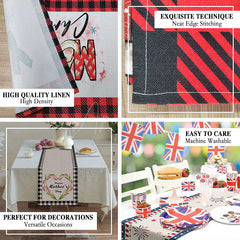 Aperturee - Aperturee Happy Birthday Table Runner with Colorful Rainbow Stripes Fun and Festive Party Supplies for Kids Celebration