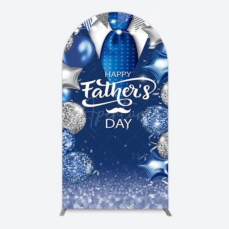 Aperturee - Aperturee Happy Fathers Day Suit With Balloons Arch Backdrop