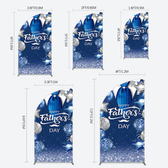 Aperturee - Aperturee Happy Fathers Day Suit With Balloons Half Moon Arch Backdrop