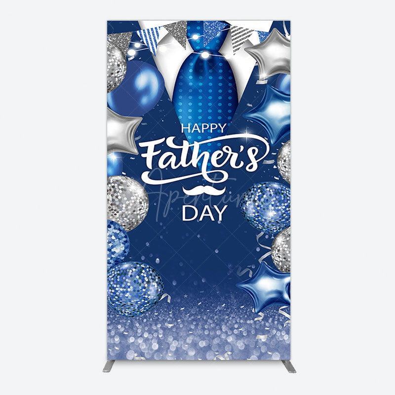 Aperturee - Aperturee Happy Fathers Day Suit With Balloons Rectangle Backdrop