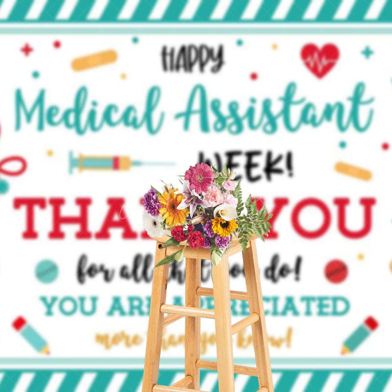 Aperturee - Aperturee Happy Medical Assistant Week Appreciate Backdrop