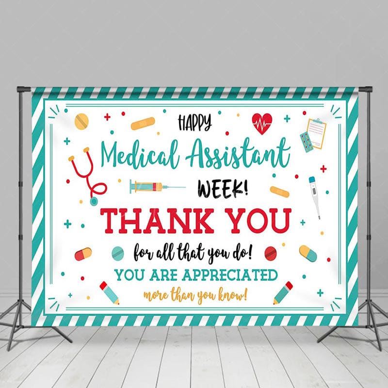 Aperturee - Aperturee Happy Medical Assistant Week Appreciate Backdrop