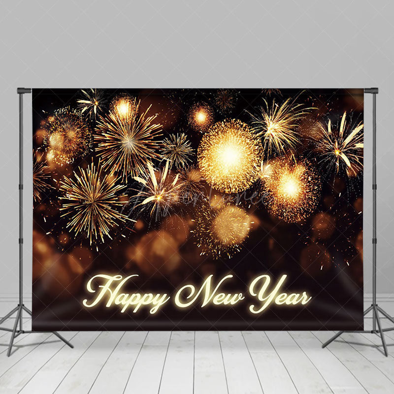 Aperturee - Aperturee Happy New Year Shiny Golden Carnival Night Backdrop
