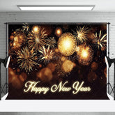 Aperturee - Aperturee Happy New Year Shiny Golden Carnival Night Backdrop