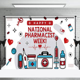 Aperturee - Aperturee Happy Pharmacy Week Appreciate All Cartoon Backdrop