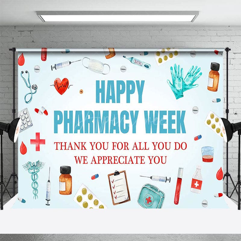 Aperturee - Aperturee Happy Pharmacy Week Appreciate All You Do Backdrop