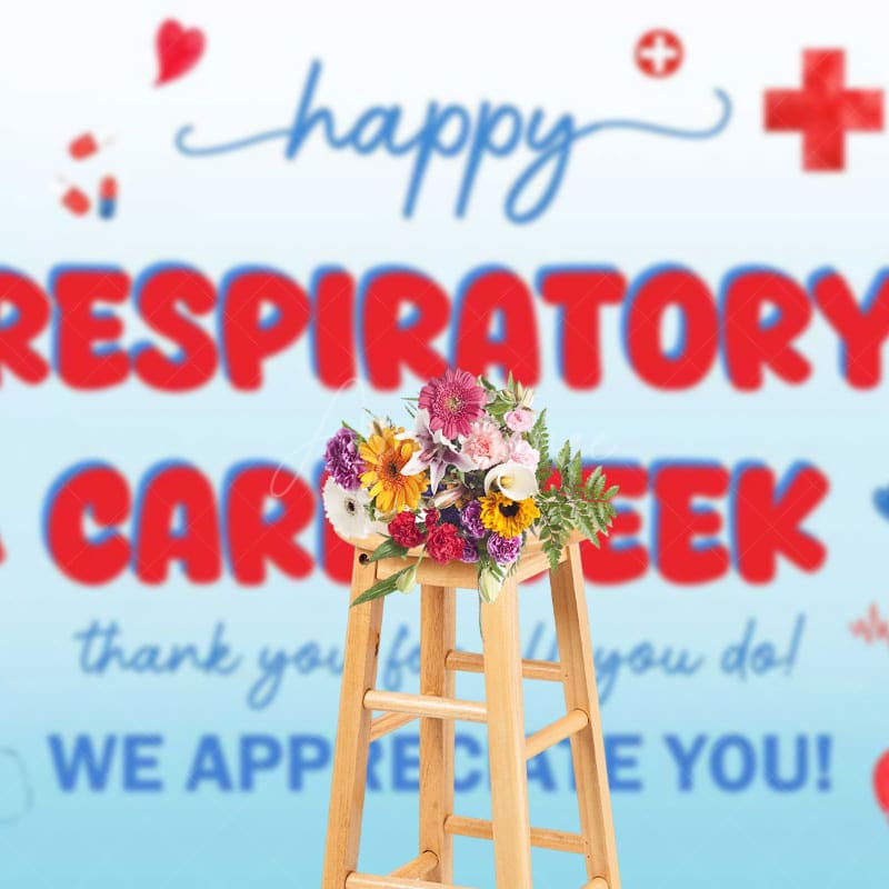 Aperturee - Aperturee Happy Respiratory Care Week Appreciate All Backdrop