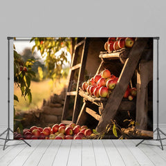 Aperturee - Aperturee Harvest Apple Farm Sweet Bokeh Photography Backdrop