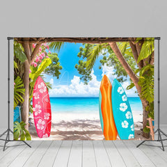 Aperturee - Aperturee Hawaii Outdoor Surfboard Beach Summer Vibe Backdrop