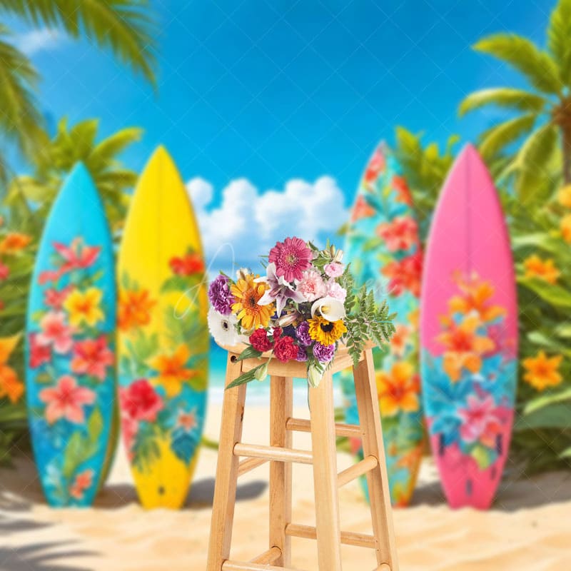 Aperturee - Aperturee Hawaii Outdoor Surfboards Green Summer Vibe Backdrop