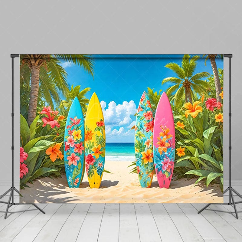 Aperturee - Aperturee Hawaii Outdoor Surfboards Green Summer Vibe Backdrop