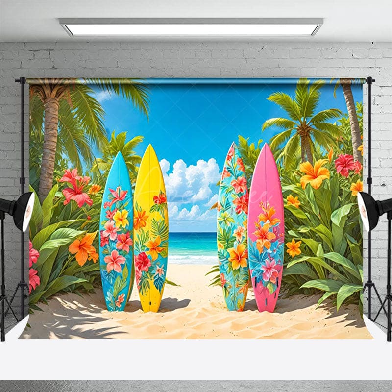 Aperturee - Aperturee Hawaii Outdoor Surfboards Green Summer Vibe Backdrop