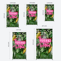 Aperturee - Aperturee Hawaii Queen Retirement Party Bash Rectangle Backdrop