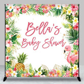 Aperturee - Aperturee Hawaii Summer Floral Custom Baby Shower Backdrop
