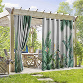 Aperturee - Aperturee Hawaii Vibe Fresh Waterproof Printed Outdoor Curtains