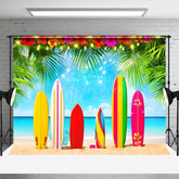 Aperturee - Aperturee Hawaiian Beach Surfboard Summer Photography Backdrop
