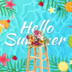 Aperturee - Aperturee Hawaiian Summer Drinks Pool Holiday Party Backdrop