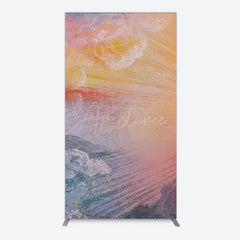 Aperturee - Aperturee Heavenly Sunrise Holy Halo Birthday Rectangle Backdrop