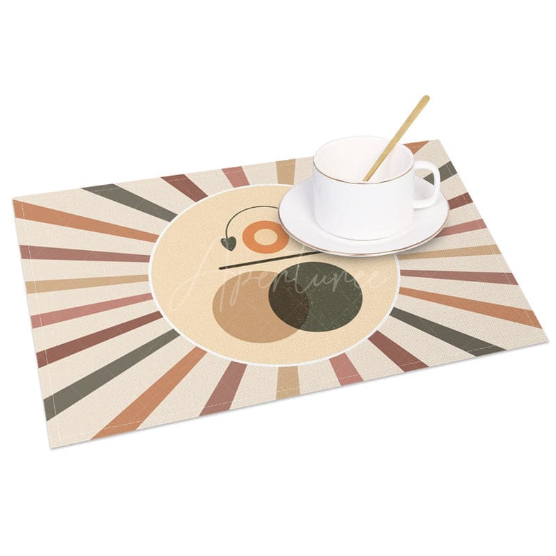 Aperturee - Aperturee Here Comes Sun Music World Cute Set of 4 Placemats