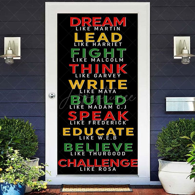 Aperturee - Aperturee Hero Positive Slogan Black History Month Door Cover