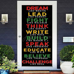 Aperturee - Aperturee Hero Positive Slogan Black History Month Door Cover