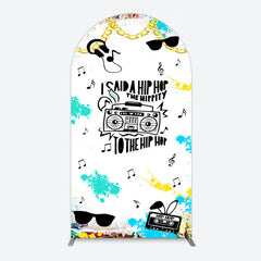 Aperturee - Aperturee Hip Hop Sunglasses Note Gold Necklace Arch Backdrop