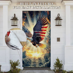 Aperturee - Aperturee Holy Light Cloud Eagle Independence Day Door Cover