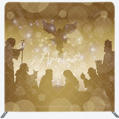 Aperturee - Aperturee Holy Light Nativity Christmas Pillow Case Backdrop