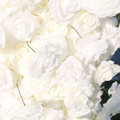 Aperturee - Aperturee Holy Pure White Rose Arch Flower Wall Wedding Decor