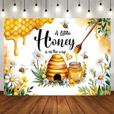 Aperturee - Aperturee Honey Bee Is On The Way Sweet Baby Shower Backdrop