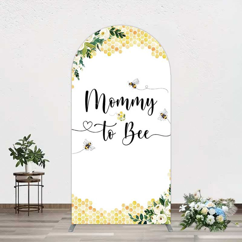 Aperturee Aperturee Honeycomb Mommy To Bee Baby Shower Arch Backdrop