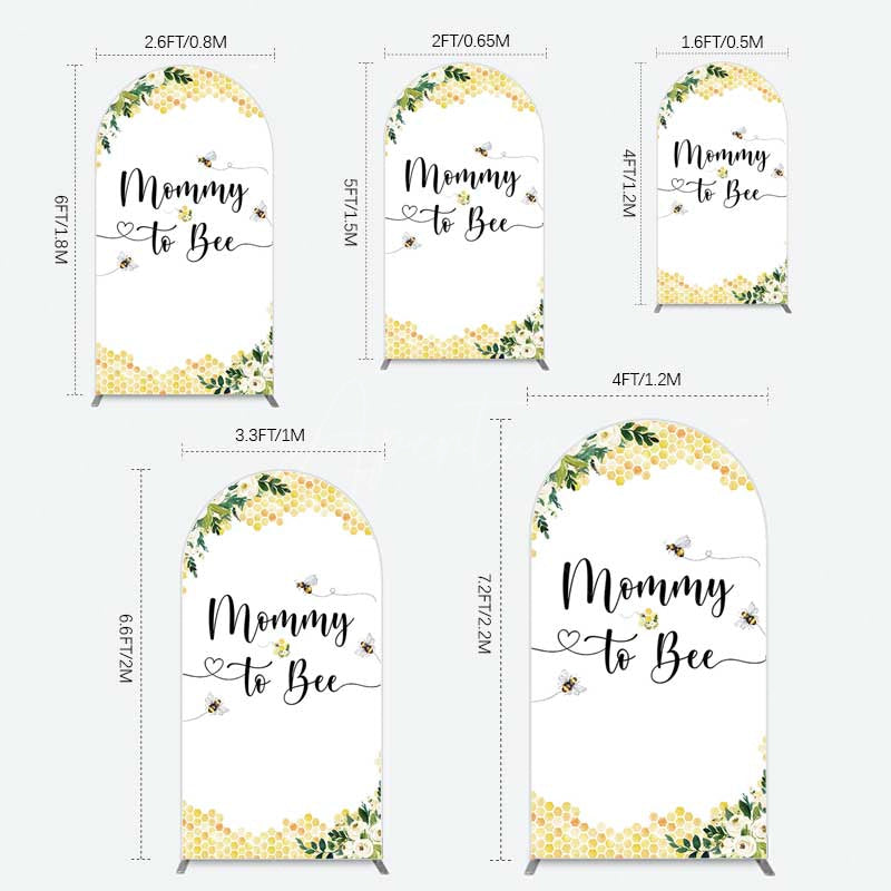Aperturee Aperturee Honeycomb Mommy To Bee Baby Shower Arch Backdrop