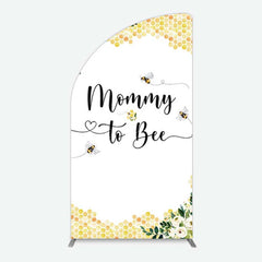 Aperturee Aperturee Honeycomb Mommy To Bee Baby Shower Half Moon Arch Backdrop