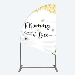 Aperturee Aperturee Honeycomb Mommy To Bee Baby Shower Half Moon Arch Backdrop