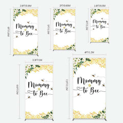 Aperturee Aperturee Honeycomb Mommy To Bee Baby Shower Rectangle Backdrop