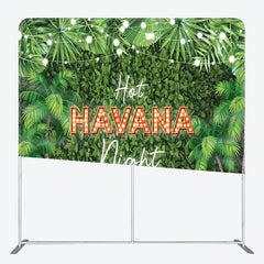Aperturee - Aperturee Hot Havana Night Fabric Backdrop Cover for Birthday
