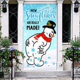 Aperturee Aperturee How Snowflakes Are Really Made Christmas Door Cover