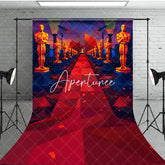 Aperturee - Aperturee Human Chess Sculpture Red Carpet Stage Sweep Backdrop
