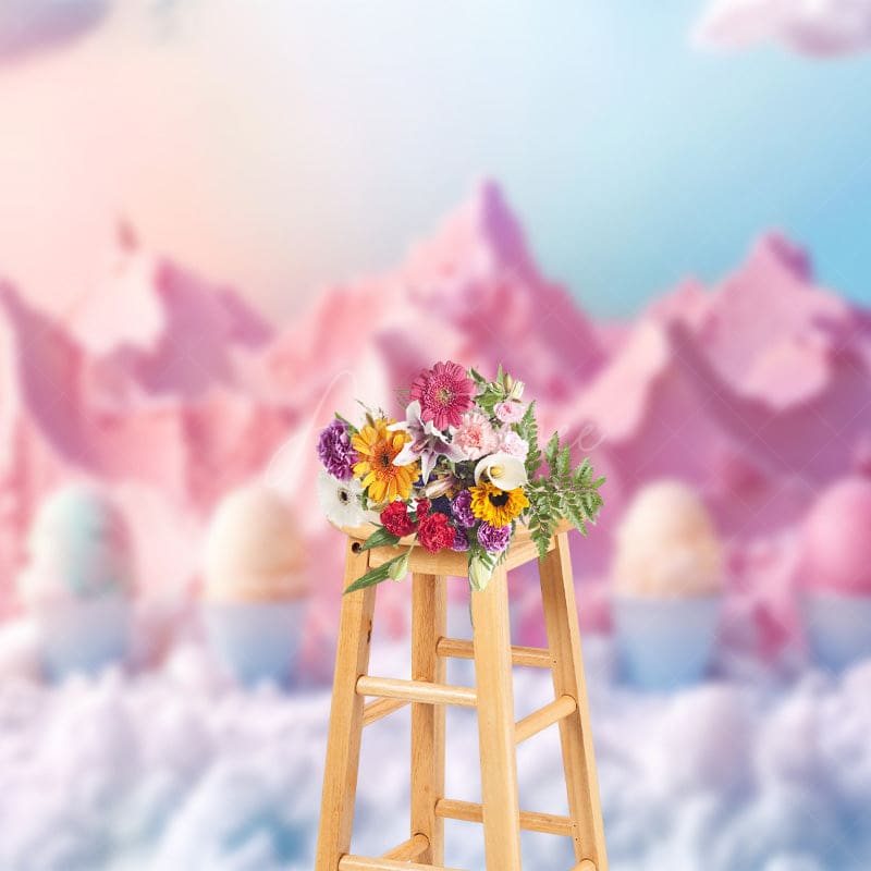 Aperturee - Aperturee Ice Cream Fairy Tale World Summer Cake Smash Backdrop