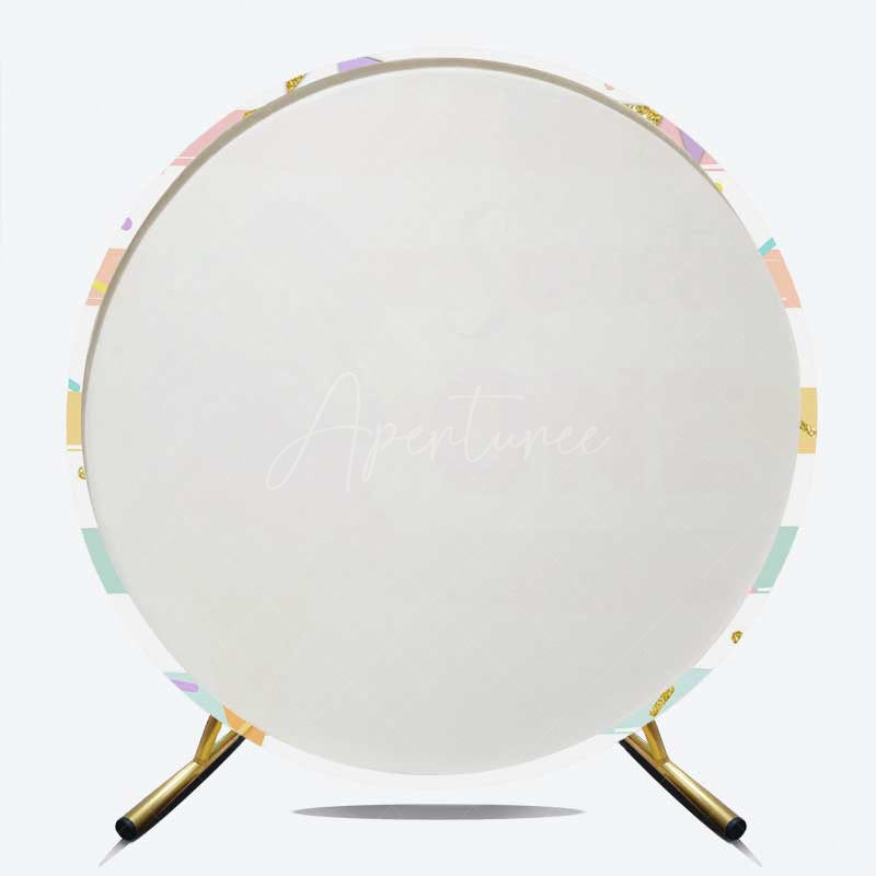 Aperturee Aperturee Ice Cream Scoop First Girls Birthday Round Cover