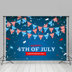 Aperturee - Aperturee Independence Day July 4th Flags Holiday Backdrop